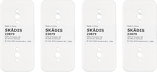 Ikea SKADIS Connectors (For SKÅDIS Pegboards), White, 404.776.46 - Set of 4
