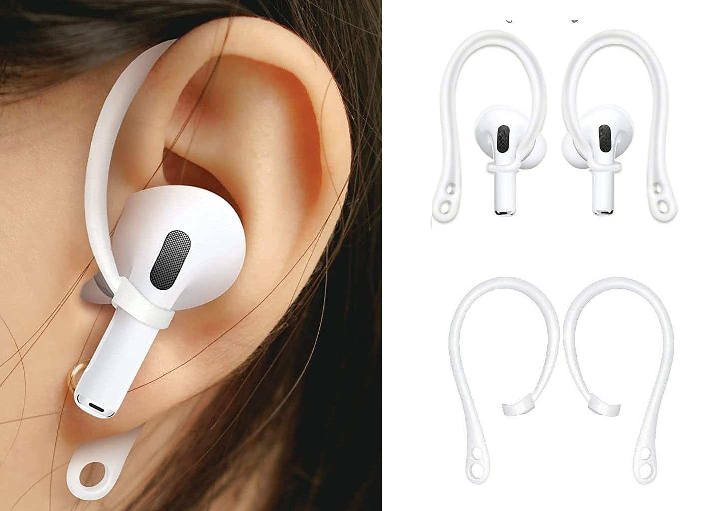 Amazon | A-Focus AirPodsPro用イヤーフック 3種類 3ペア 落ち防止