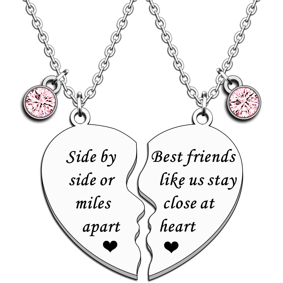Weirdo 1 Weirdo 2 Collana Weirdo 3 Collana con cuore Bff per 3 Collane per migliori amici Gioielli per amicizia sorella  36
