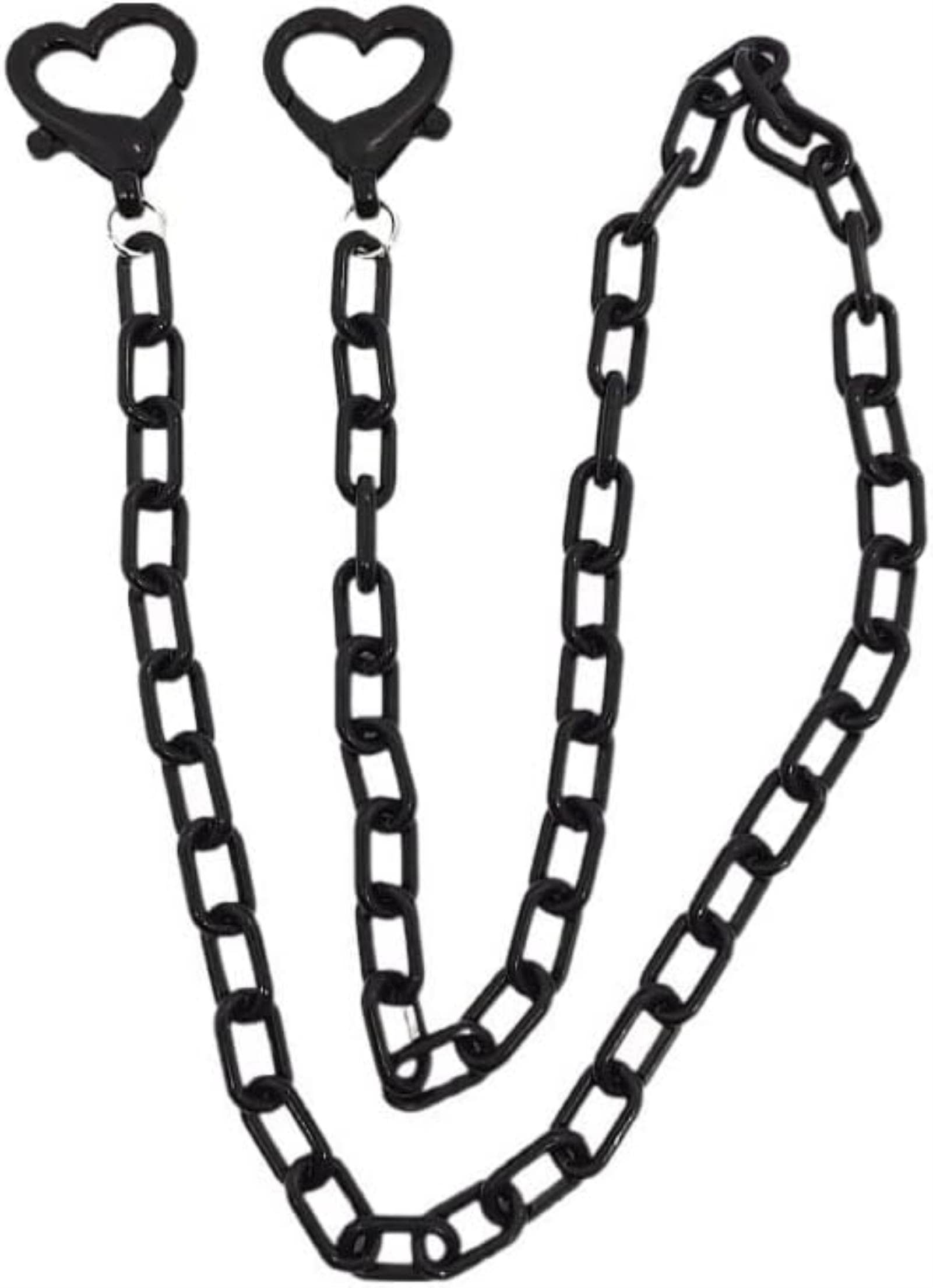 REVAHI Brillenketten für Frauen, Acryl-Lanyard für stilvolle Sonnenbrillenriemen, Brillenkordel (Color : Black, Size : 1)