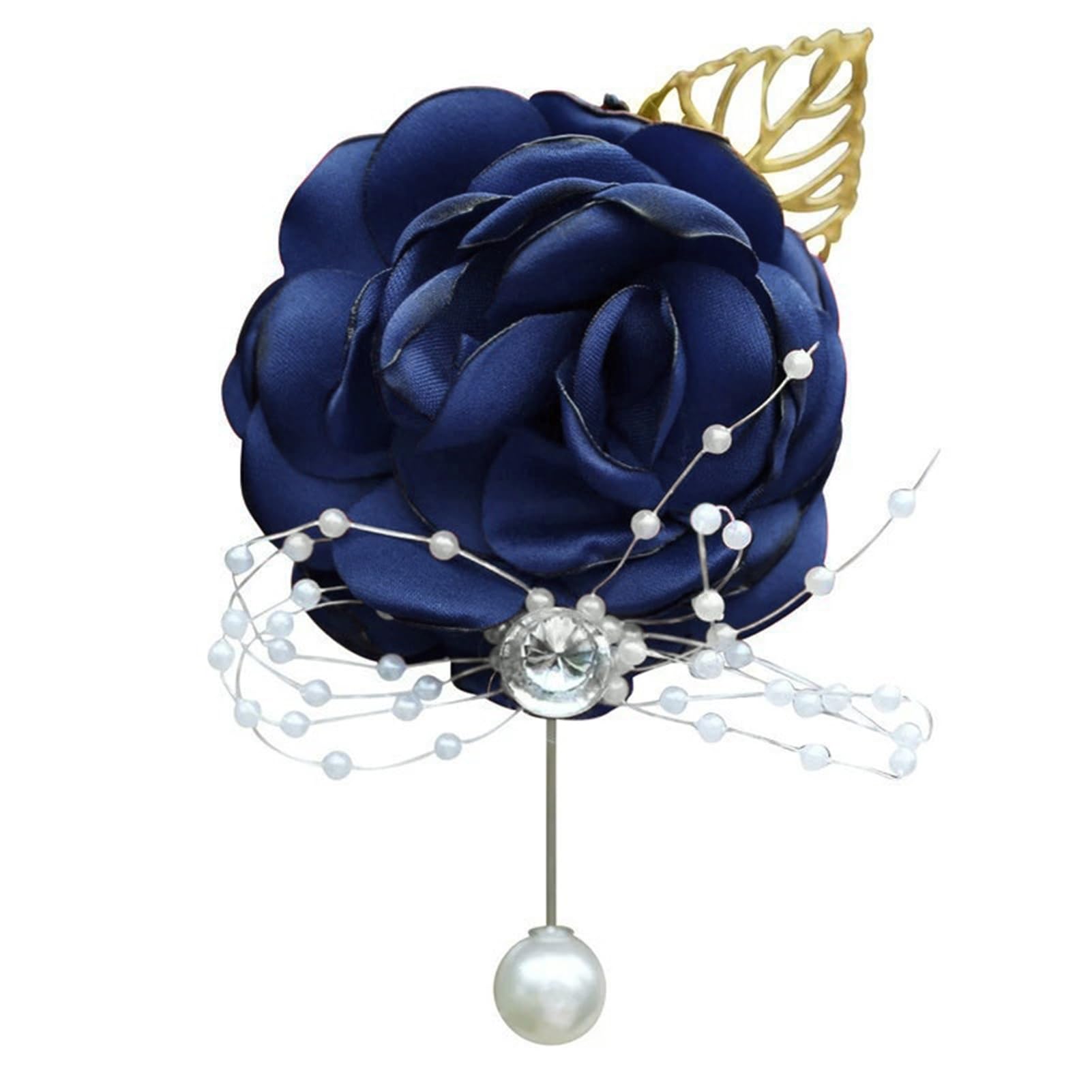 matumou Rose Wrist Corsage Boutonniere Fine Workmanship Rhinestone Corsage Elegant Wedding Flower Accessories