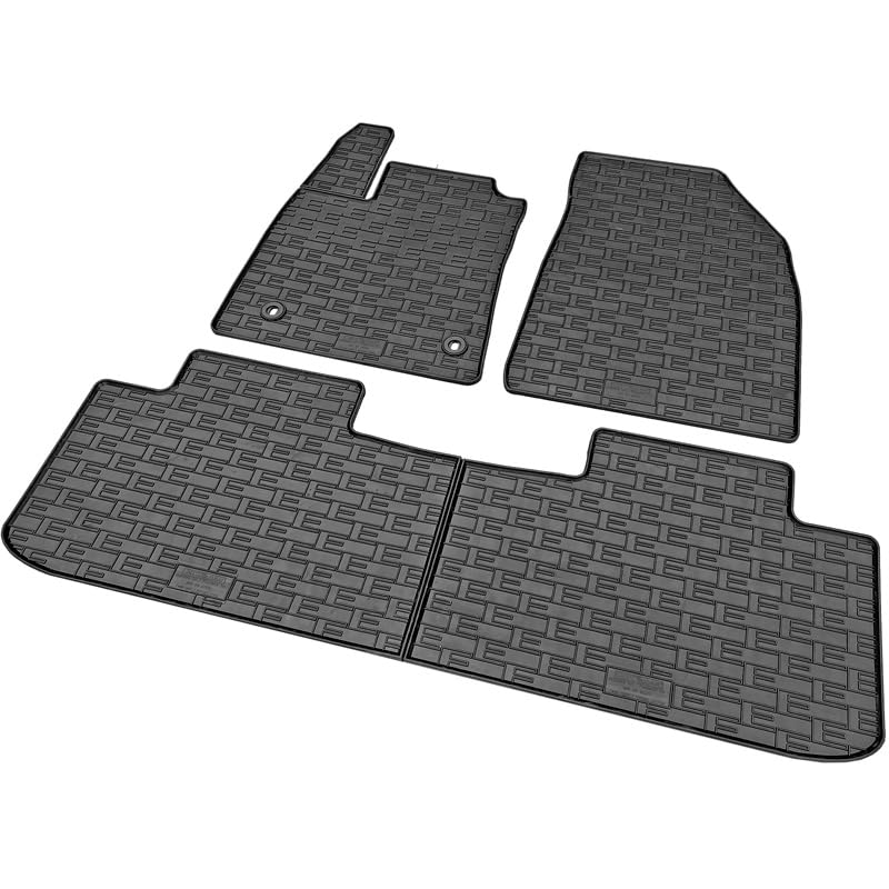 Satz Gummimatten kompatibel mit MG S5 EV 2025- (3-teilig + Montagesystem), Schwarz