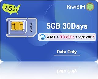 4G Data Only SIM Card, 3 in 1 SIM(5GB 30 Days)，Support for USA 3 Network