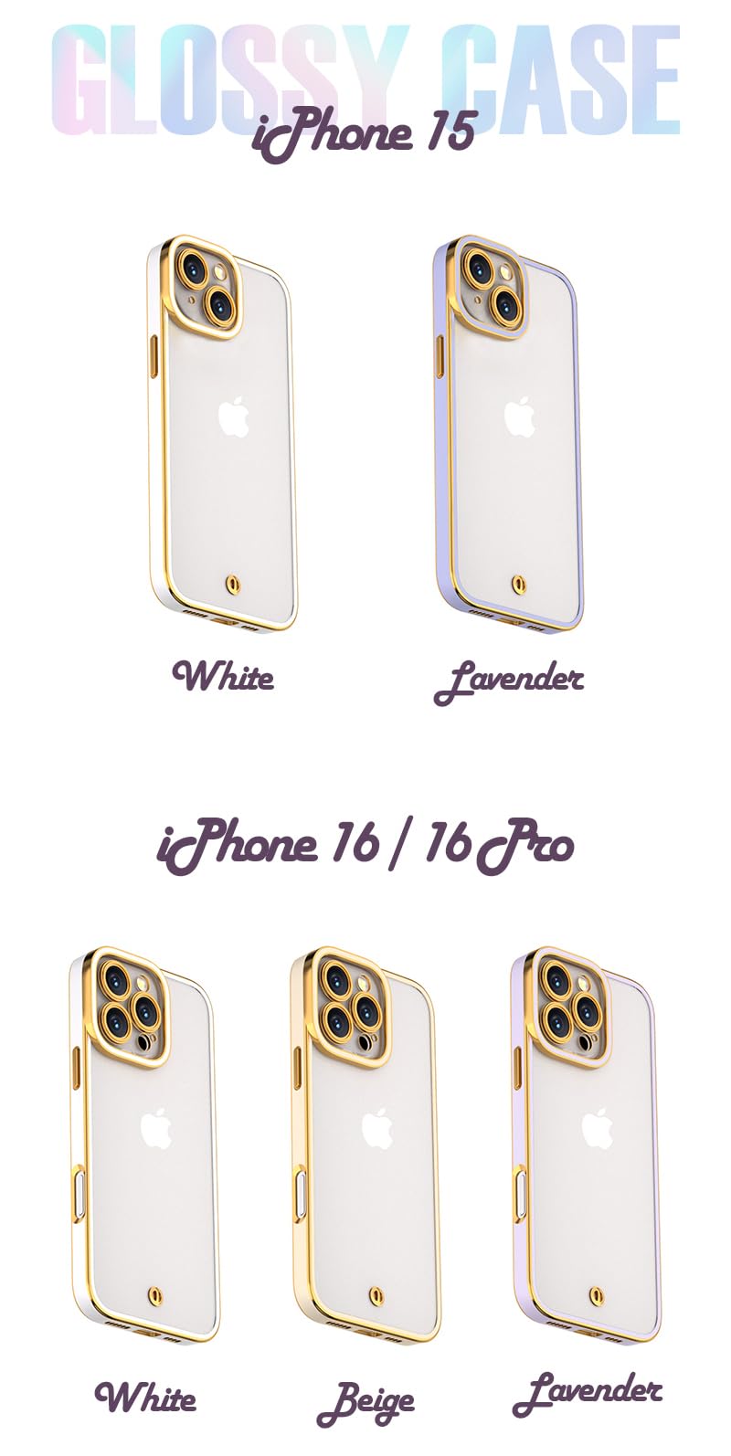 Amazon.co.jp: Glossy Case (ベージュ, iPhone 16) : 家電＆カメラ