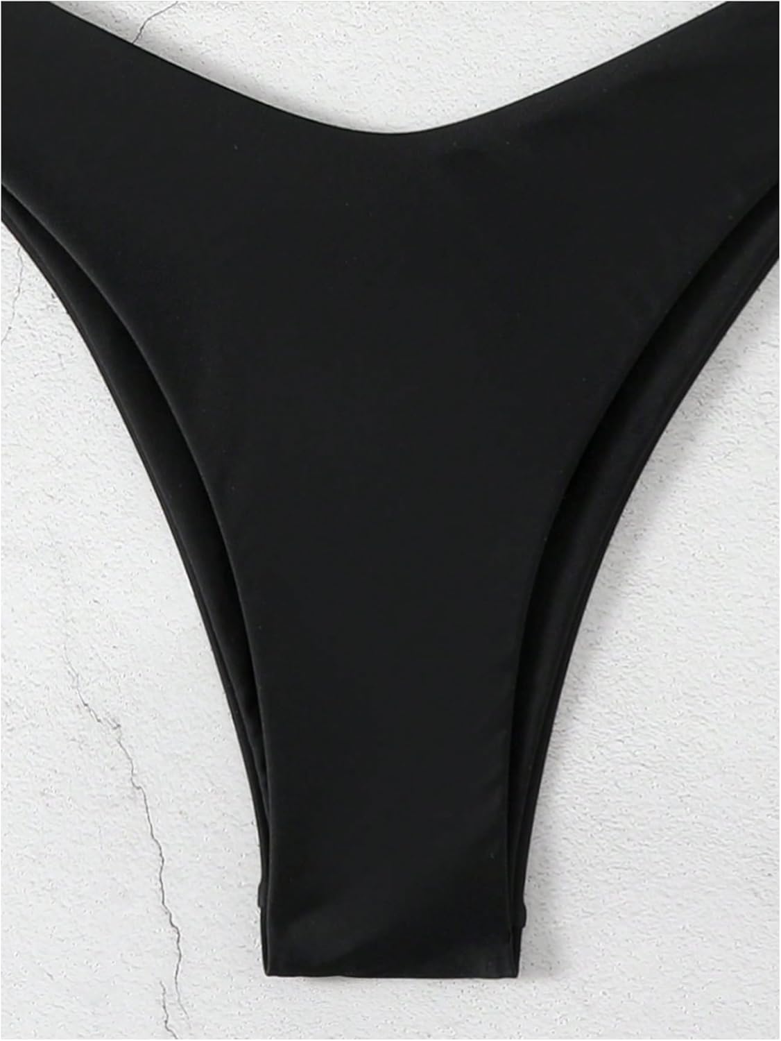 GORGLITTER Women's High Waisted Thong Bikini Set Halter Triangle Tie Back Swimsuit Bathing Suit - Image 4