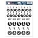 MLB Chicago White Sox Vinyl Sticker Sheet, 8.5" x 11"