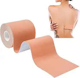VIEKIER 1 Rolo De Fita Adesiva Elástica Para Cobertura Tatuagem, Bandagens Atléticas Cobrir Tatuagens, Corretivo Cicatrizes, Adesivo Respirável Esconder Áreas Indesejadas E 2,95 Pol. X 5 Jardas