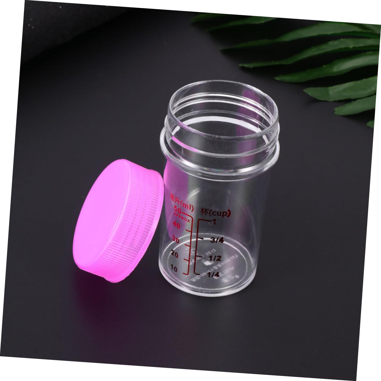 ABOOFAN 2 Set Pp Measuring Cups Travel Container Scales Measuring Cups Measuring Cylinder Test Tubes with Lids Laboratory Tube Test Tubes Laboratory Beaker With Scale Red re-usable