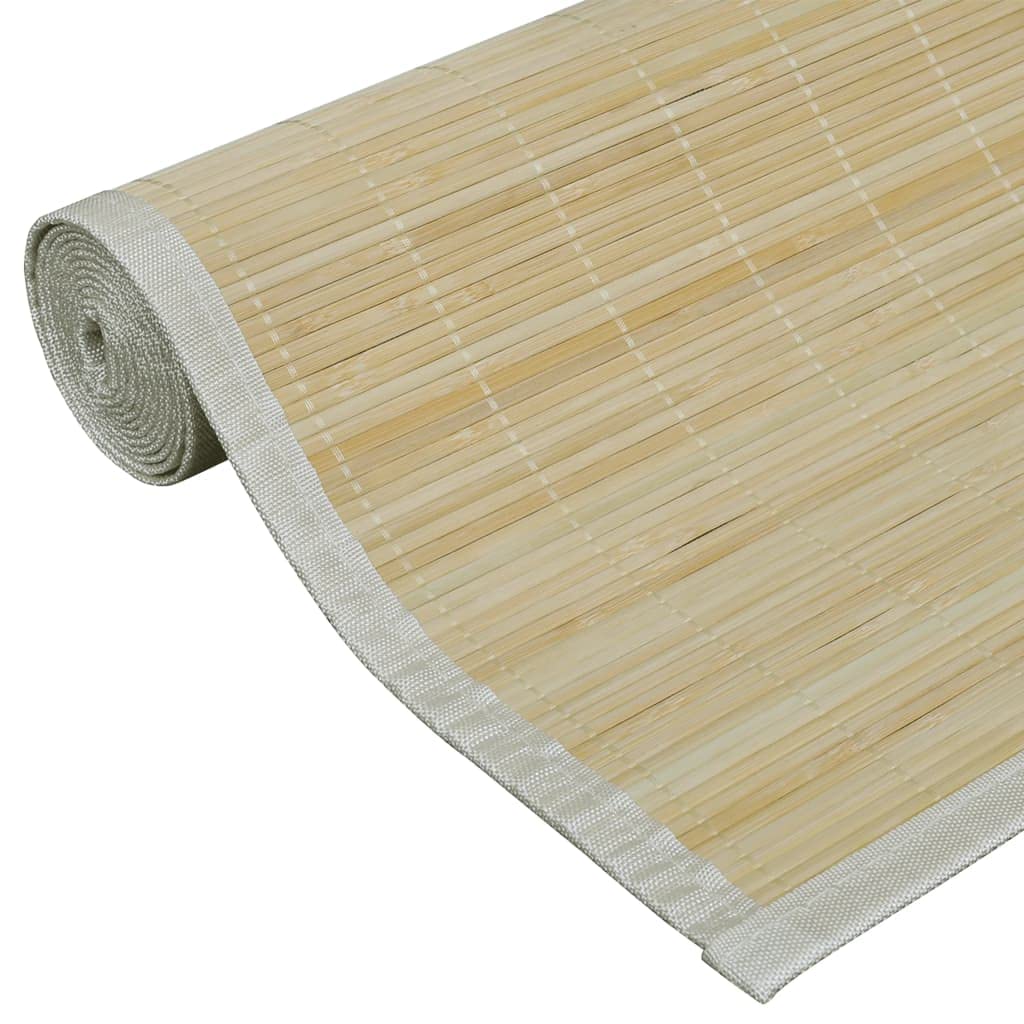 SKM Tapis en Bambou Naturel à Latte Rectangulaire 120 x 180 cm, Weight:2.06 kg,241334