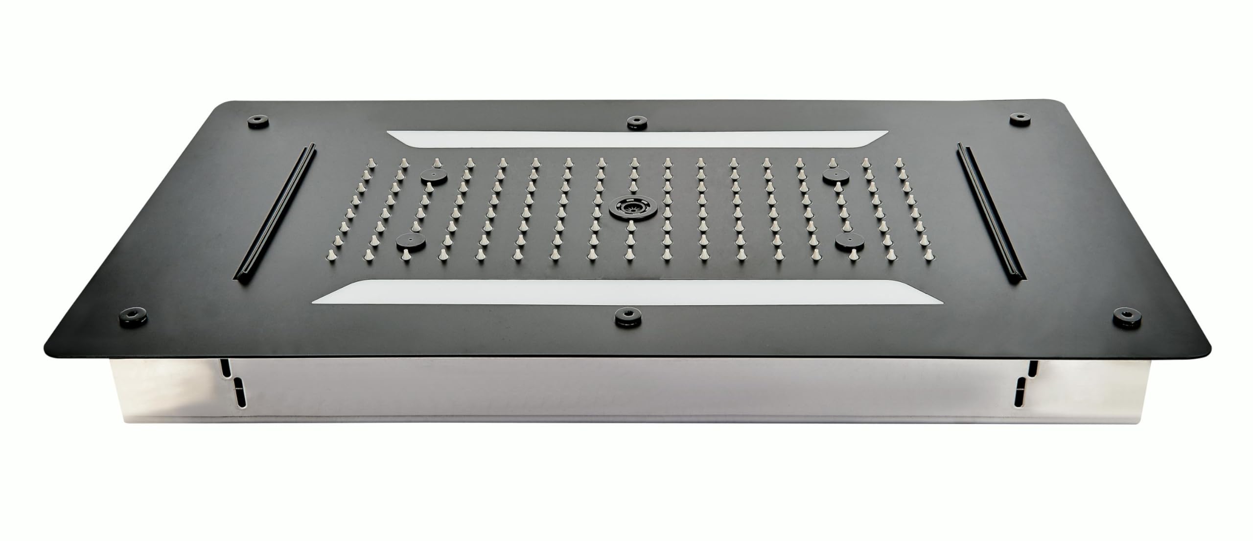 Soffione a incasso, soffione con installazione a soffitto XXLDPG5030 - nero - 70 x 38 cm