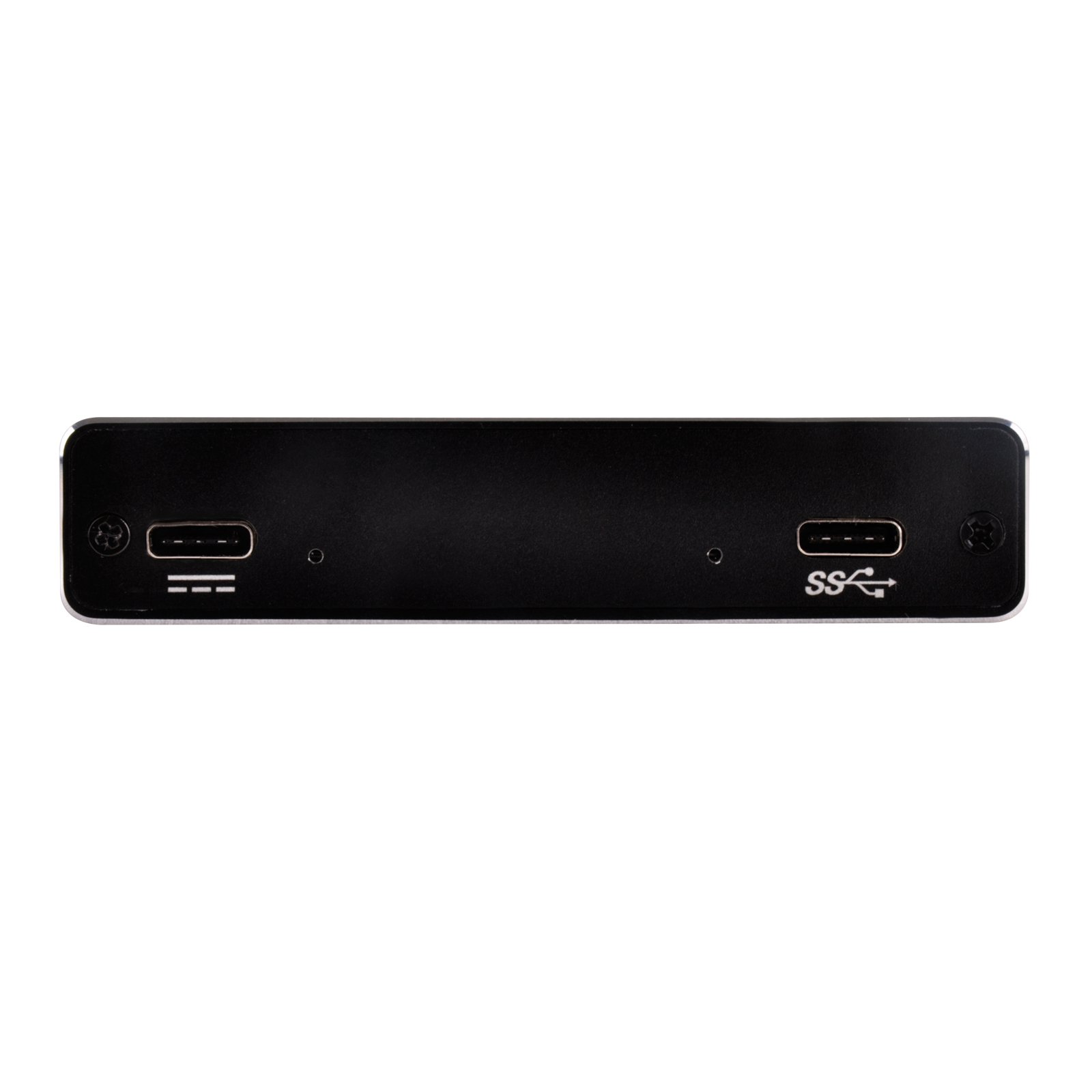 SilverStone SST-TS15B - Custodia per Hard Disk Drive USB 3.1 Tipo C per custodia da 9.5mm 2.5" SSD/HDD, Supporto UASP, alluminio, nero