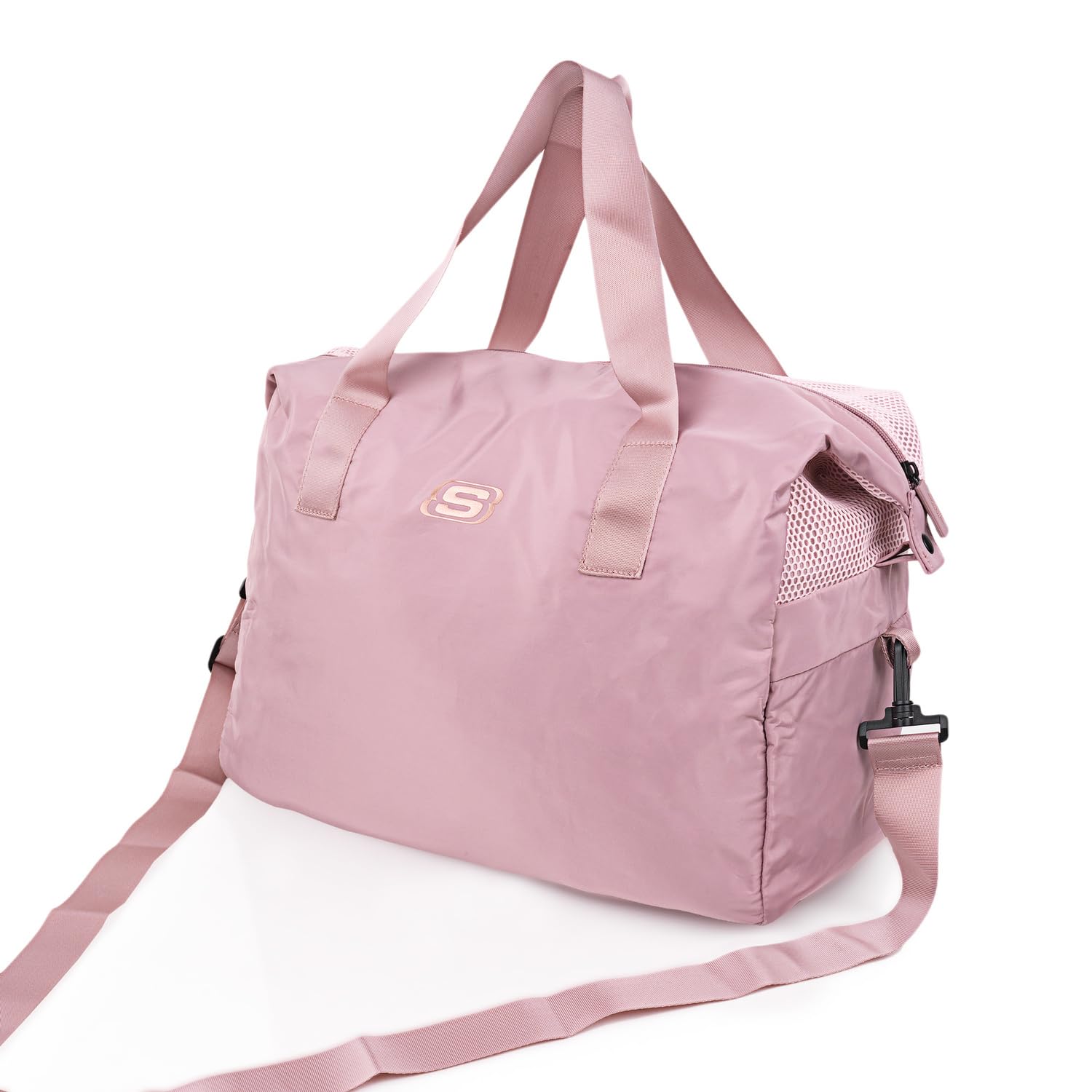 Skechers - Bolsa Deporte Unisex Fw21 Versátil para Gimnasio Viaje Mujer Y Hombre Resistente Espaciosa Ideal para Piscina Y Fin De Semana, Woodrose