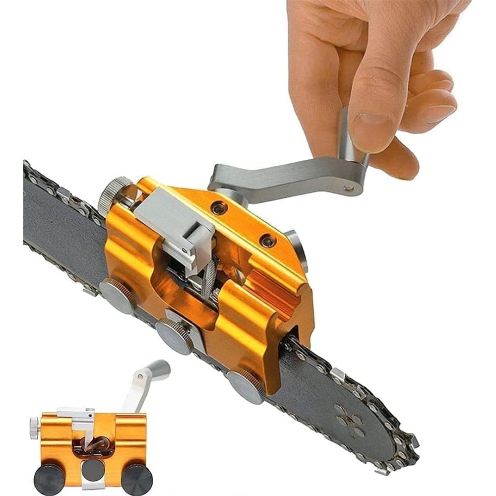Afilador de motosierra, herramienta manual portátil para afilar cadenas universal, compatible con todos los tipos de motosierra para un fácil mantenimiento de la hoja