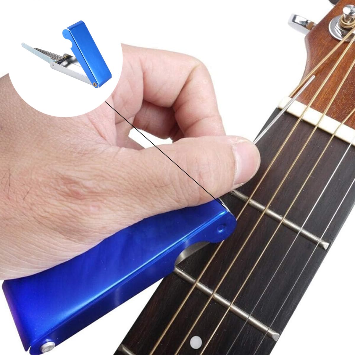 Gorise Ensemble de Limes pour sillet de Guitare, pour rainurer Les Fentes des sillets et polir Les Fentes des Cordes, kit de réparation et d'entretien de Guitare