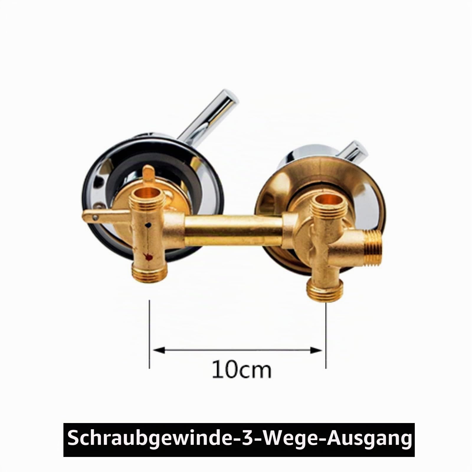 Wandmontage Dusche Zimmer 2/3/4/5 Wege Wasserauslass Mischer Messing | Mischbatterie dusche Messing Dusche Wasserhahn Schraube oder Intubation Kupfer Mischventil kaltes warmes Wasser verchromt
