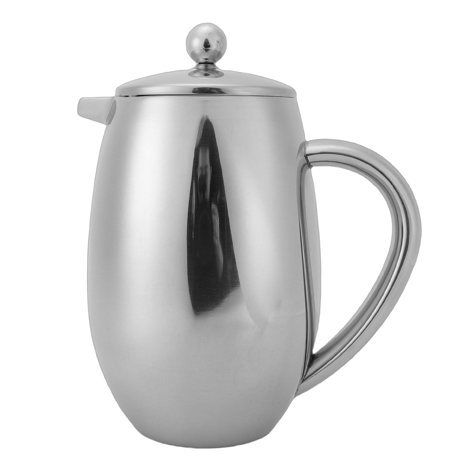 French-Press-Kaffeemaschine, Edelstahl, 600 Ml, Doppelwandige, Isolierte -Kaffeepresse, Feinmaschige Filter-Teekanne mit Warmhaltefunktion, Ideal für Zuhause, Outdoor und Camping