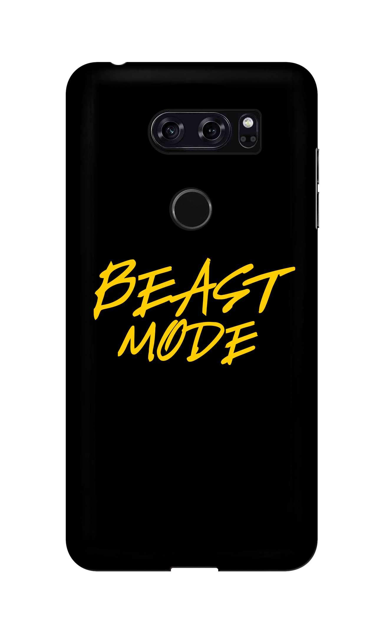 Stylizedd Case Compatible with LG V30 Case Slim Snap Classic Series Customized Mobile Cover Hard PC Shield Matte Finish Print [Designed for LG V30] - Beast Mode
