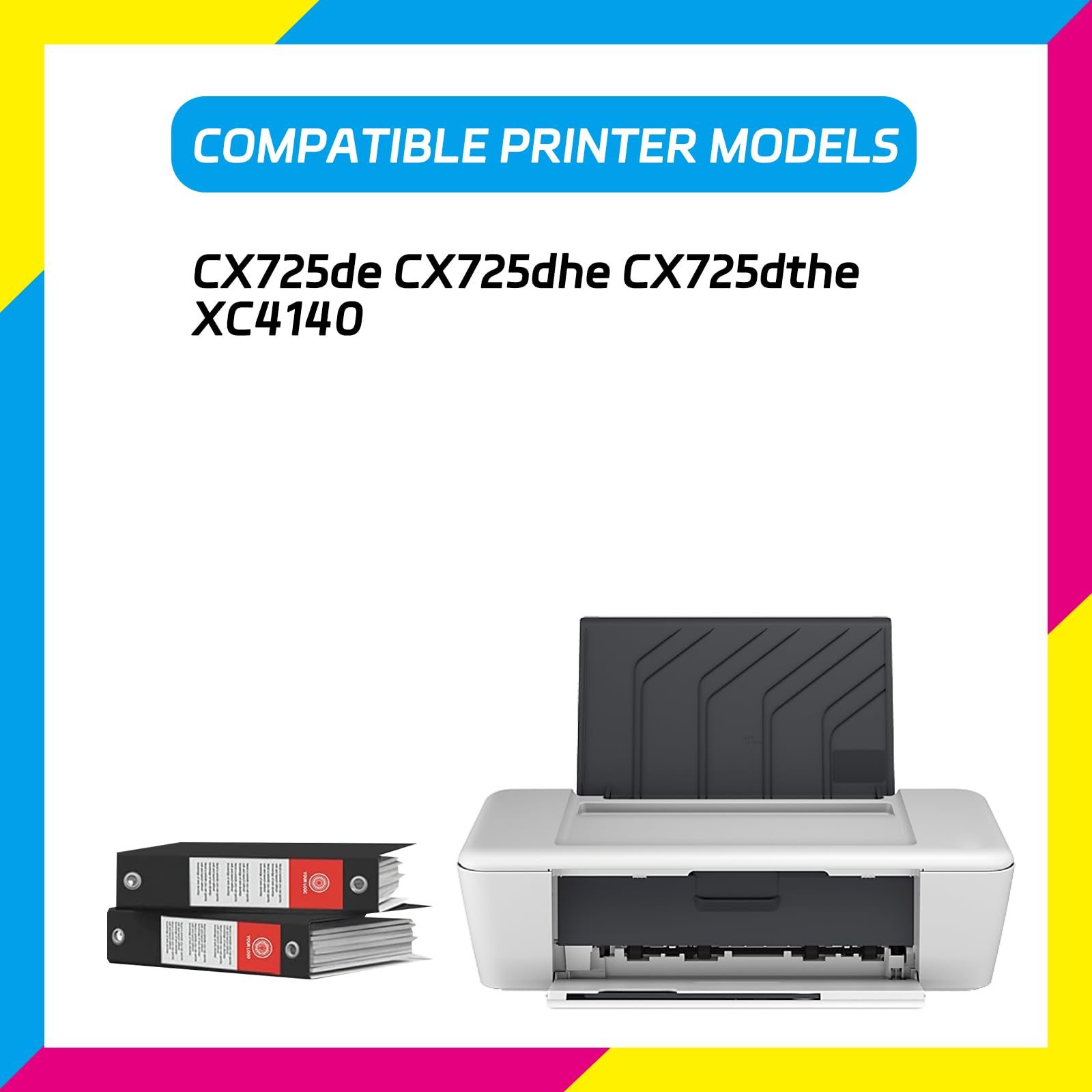 40X9929 Transfer Belt Unit Compatible for Lexmark CX725de CX725dhe CX725dthe XC4140 Printers, High Yield 25000 Pages, with Chip High-Definition Printing (2 Set)