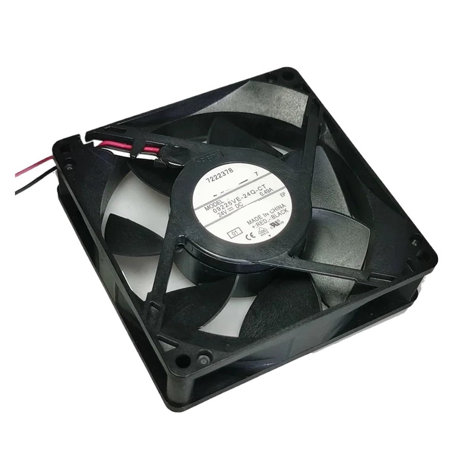 Ventilateur de refroidissement étanche 24V 0.49A 09225VE-24Q-CT pour boîtier externe