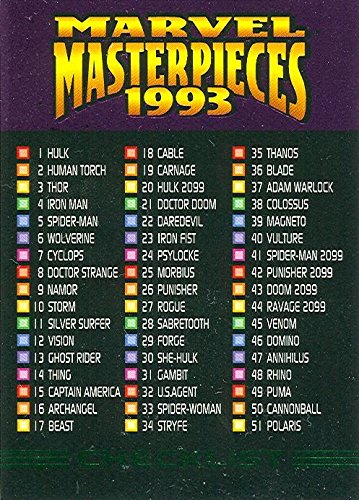 SkyBox 1993 Marvel Universe Card Set: 90 Cards (NM/Mint) : Amazon