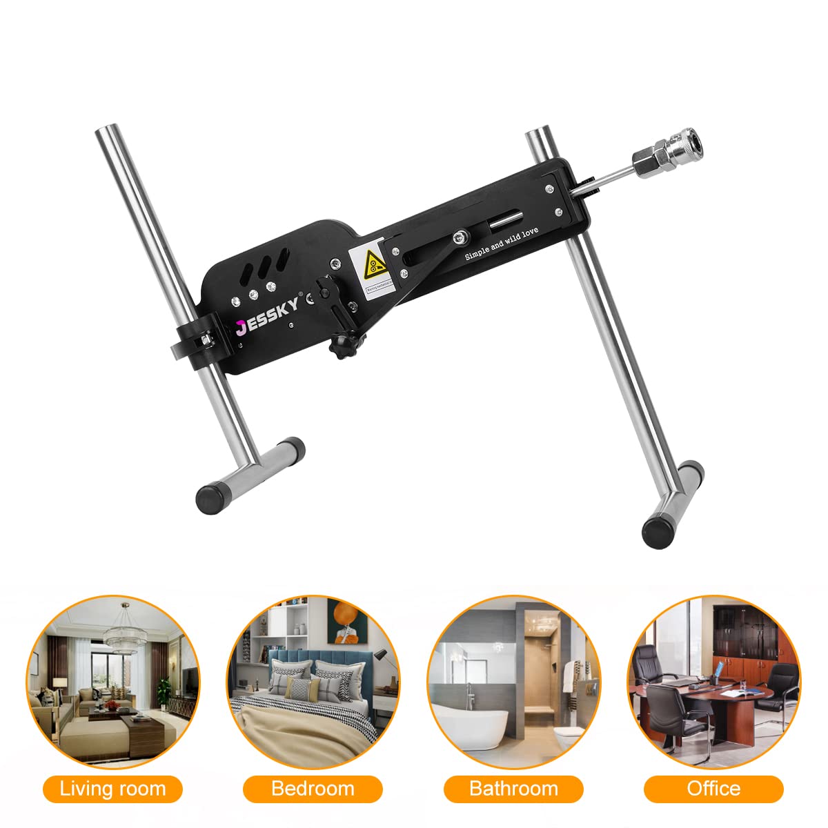 JESSKY Premium Sex Machine, Adjustable Love Machine Adult Sex Toys APP/Remote Control Thrusting Sex Machine with 3 Attachments for Women and Men: 2-premium Sex Machine