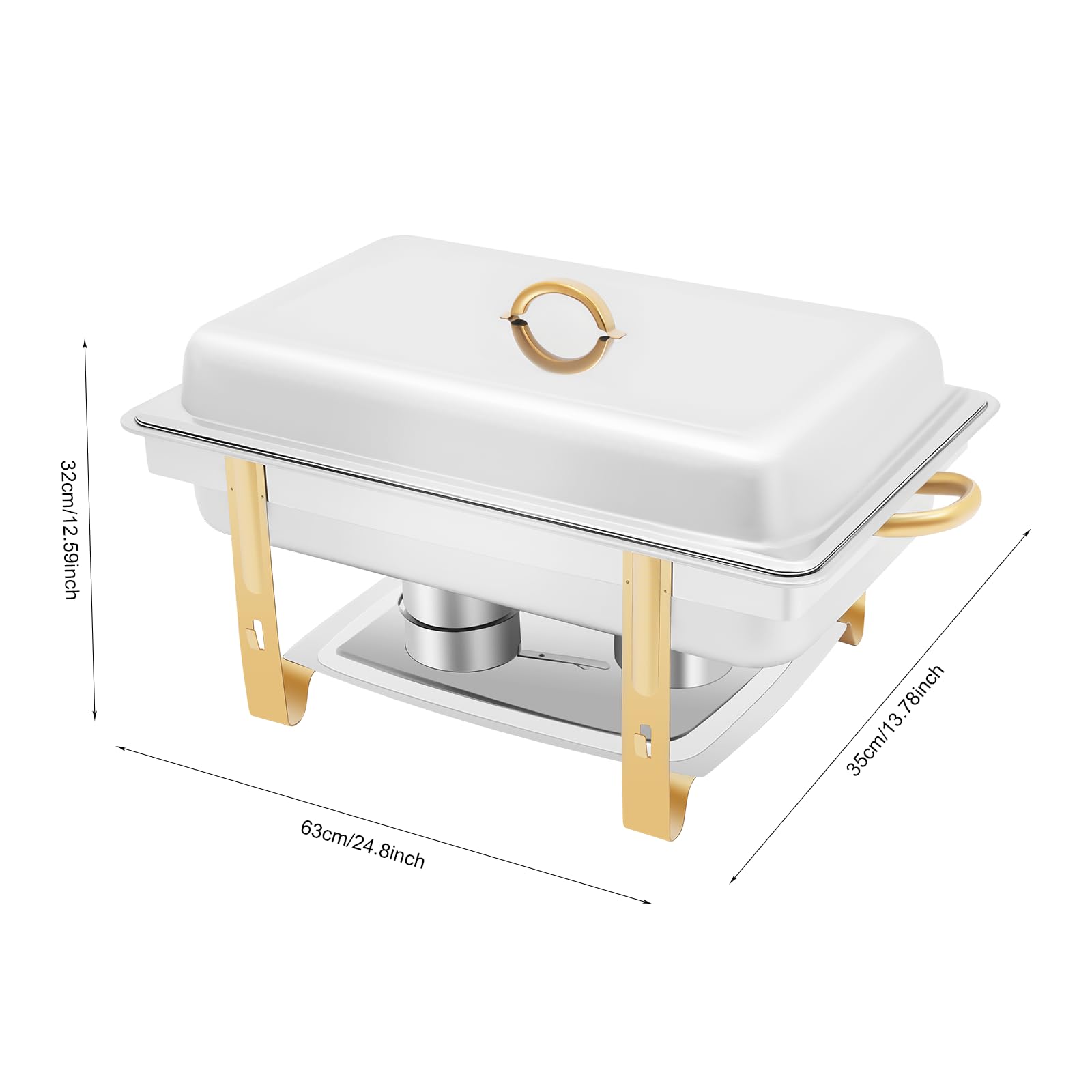 9L Chafing Dish - Calentador de alimentos de acero inoxidable para buffet