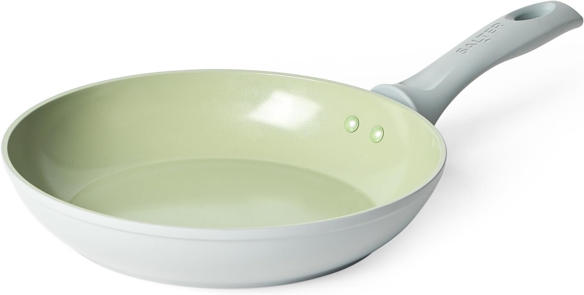 Earth 24cm Frying Pan – Healthy Ceramic Non-Stick Coating, PFAS-Free Induction Cookware, Small Aluminium Egg Pancake Cooking Skillet, Easy Clean, PFOA/PTFE-Free, Stay Cool Handle, Green