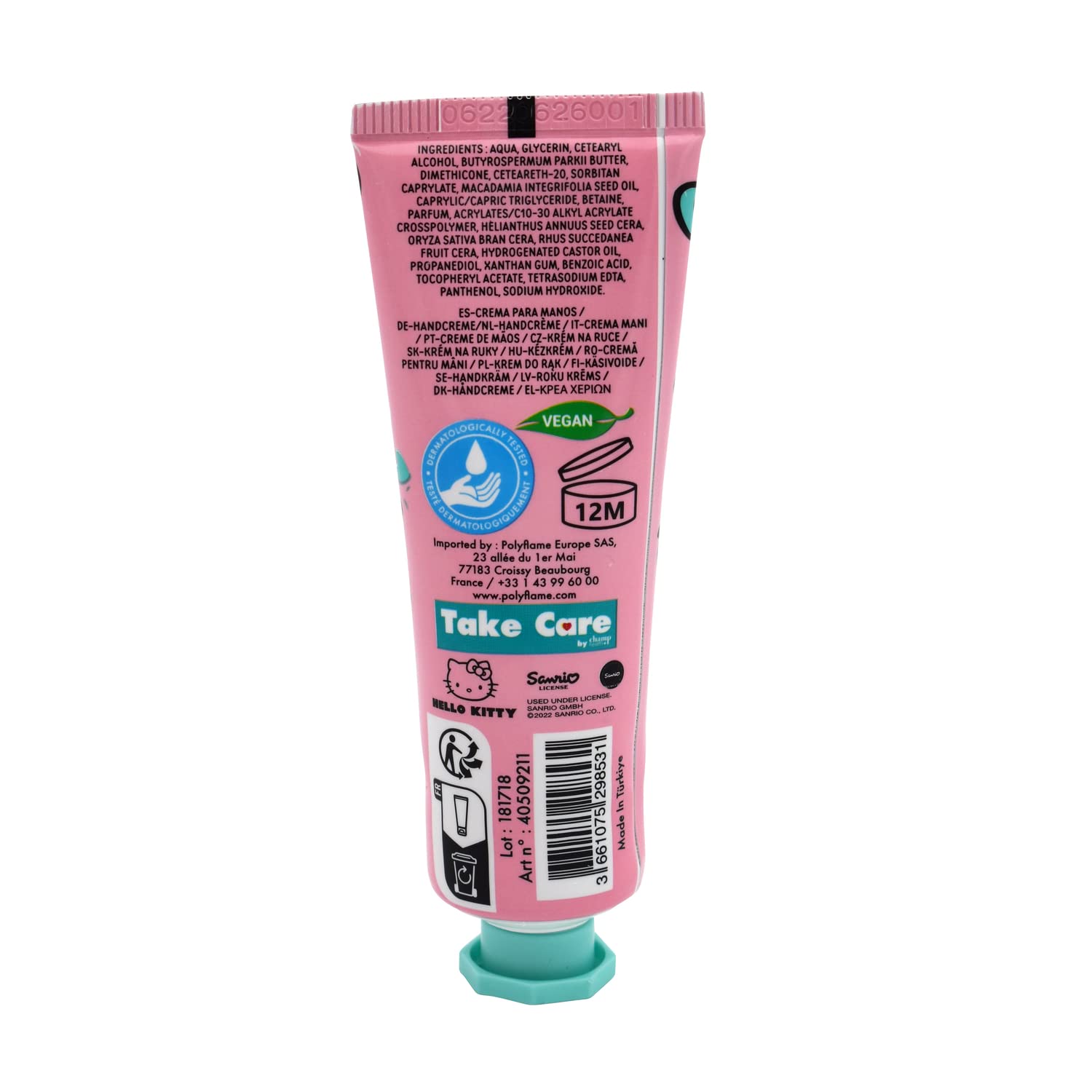 Hello Kitty 2 in 1 Natural Hand & Nail Cream - 30ml, Pink - Hello Kitty, 30 ml (Pack of 1) - Image 2