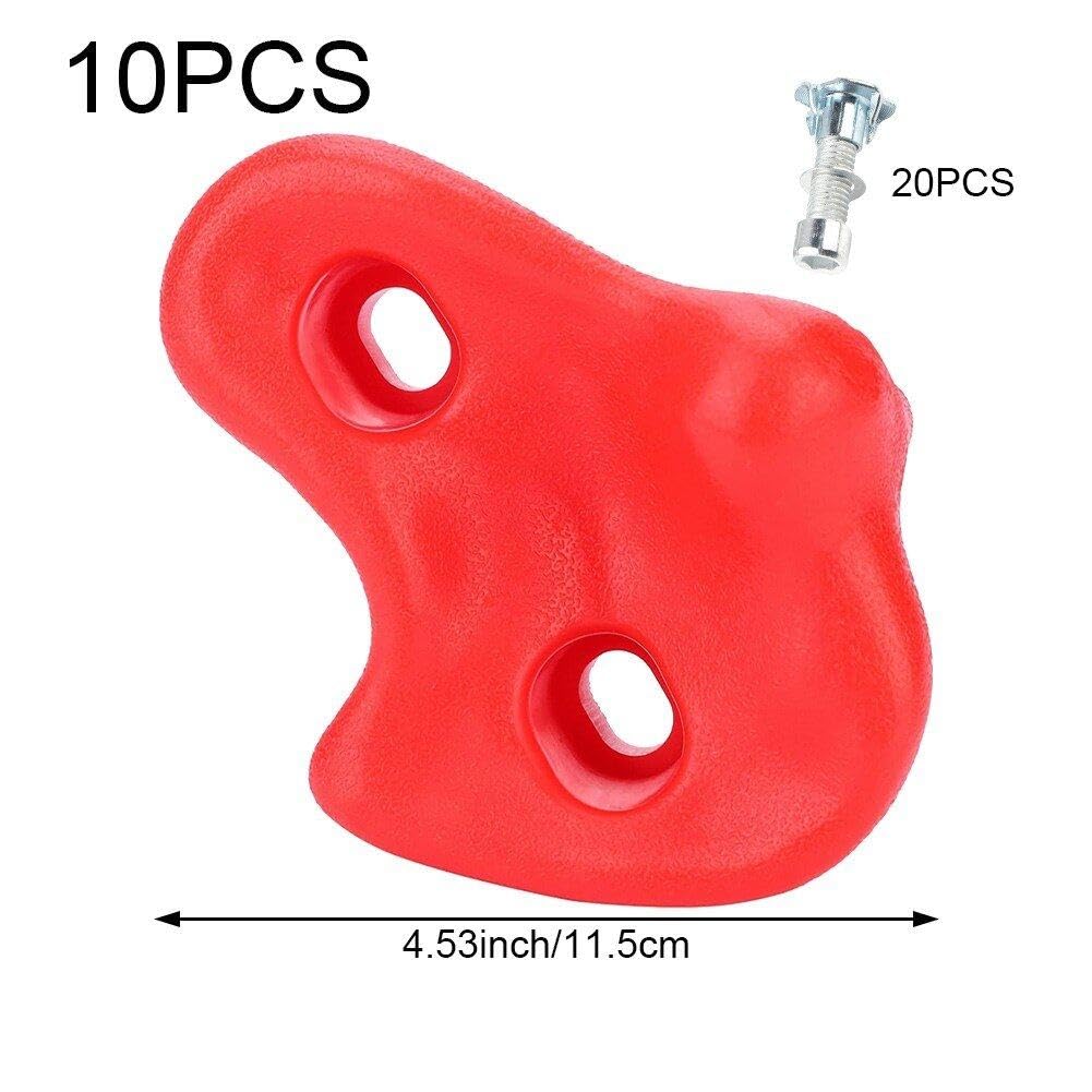 10 Prese per Arrampicata per Bambini, Kit per Arrampicata su Parete Rocciosa con Viti di Montaggio Impugnature per Parete Rocciosa per Interni Ed Esterni