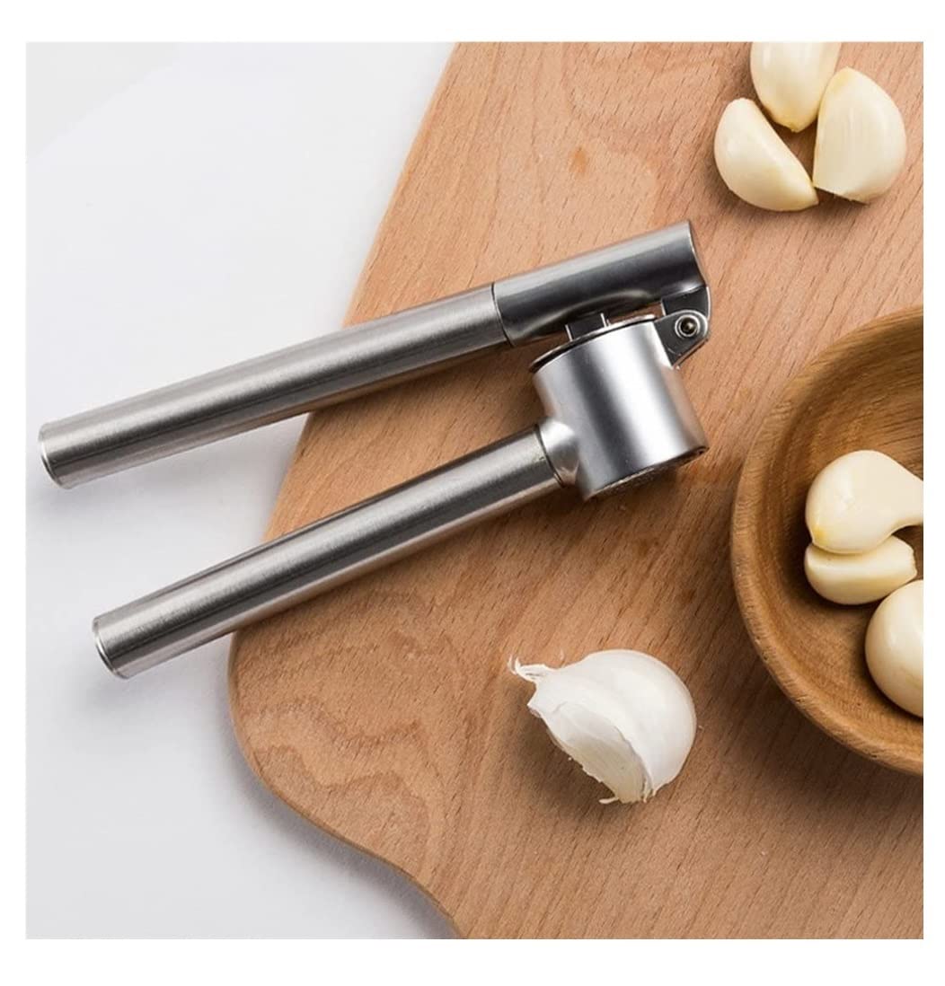 Knoblauch Stampfer Knoblauchpresse Aus Edelstahl, Manuelle Presse, Ingwerpresse, Rutschfester Stampfer FüR Knoblauch Ingwer