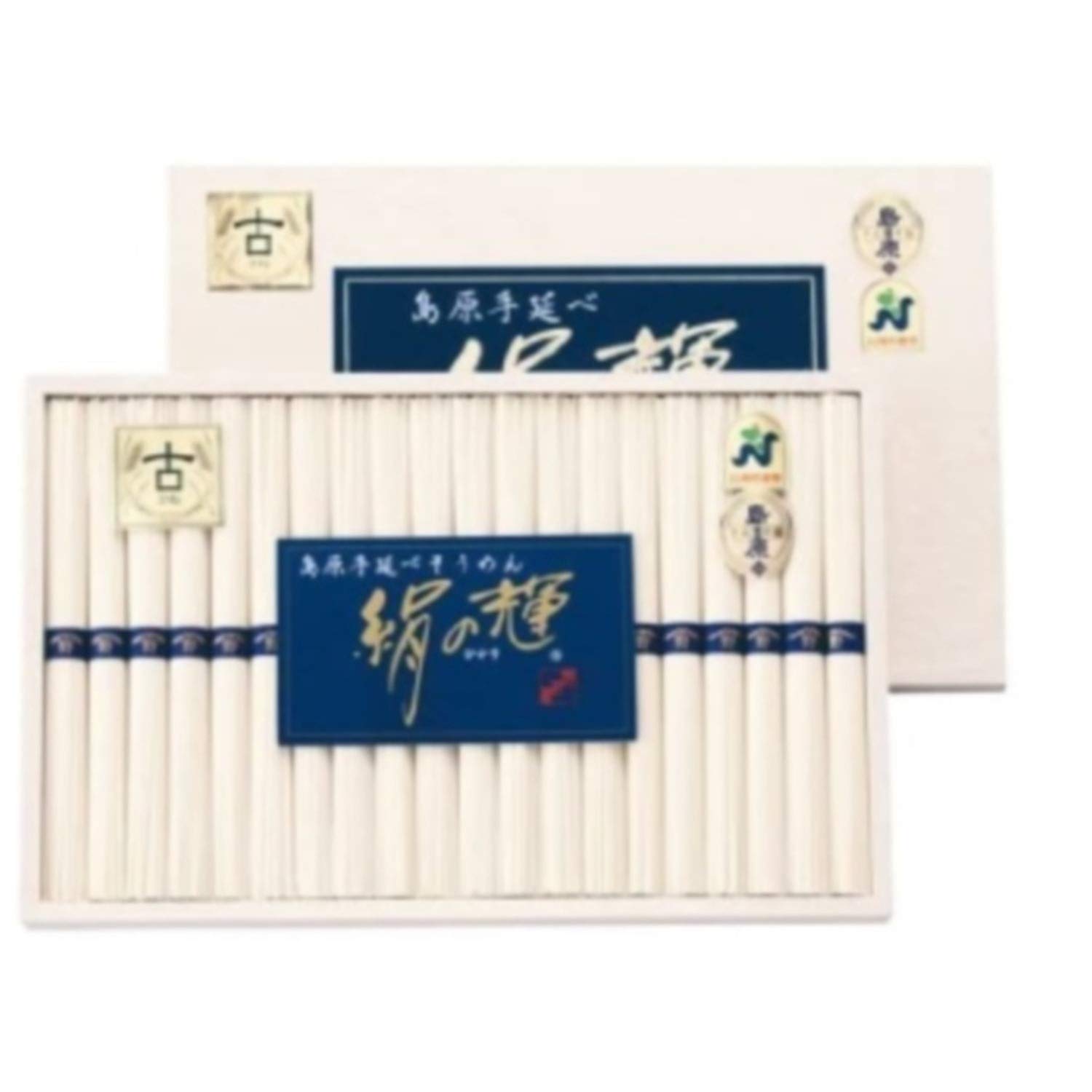 Amazon.co.jp: プチギフト 木箱入り 島原手延べそうめん 絹の輝 二年物