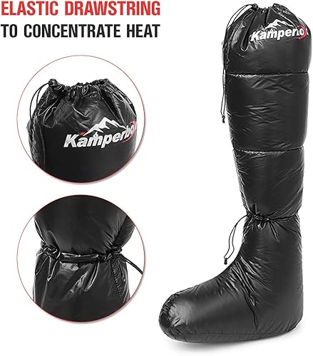 Miniatura 7 de doorslay Botines de invierno cálidos, suaves, resistentes al viento, pantuflas largas para dormir con cordón ajustable para hombres y mujeres