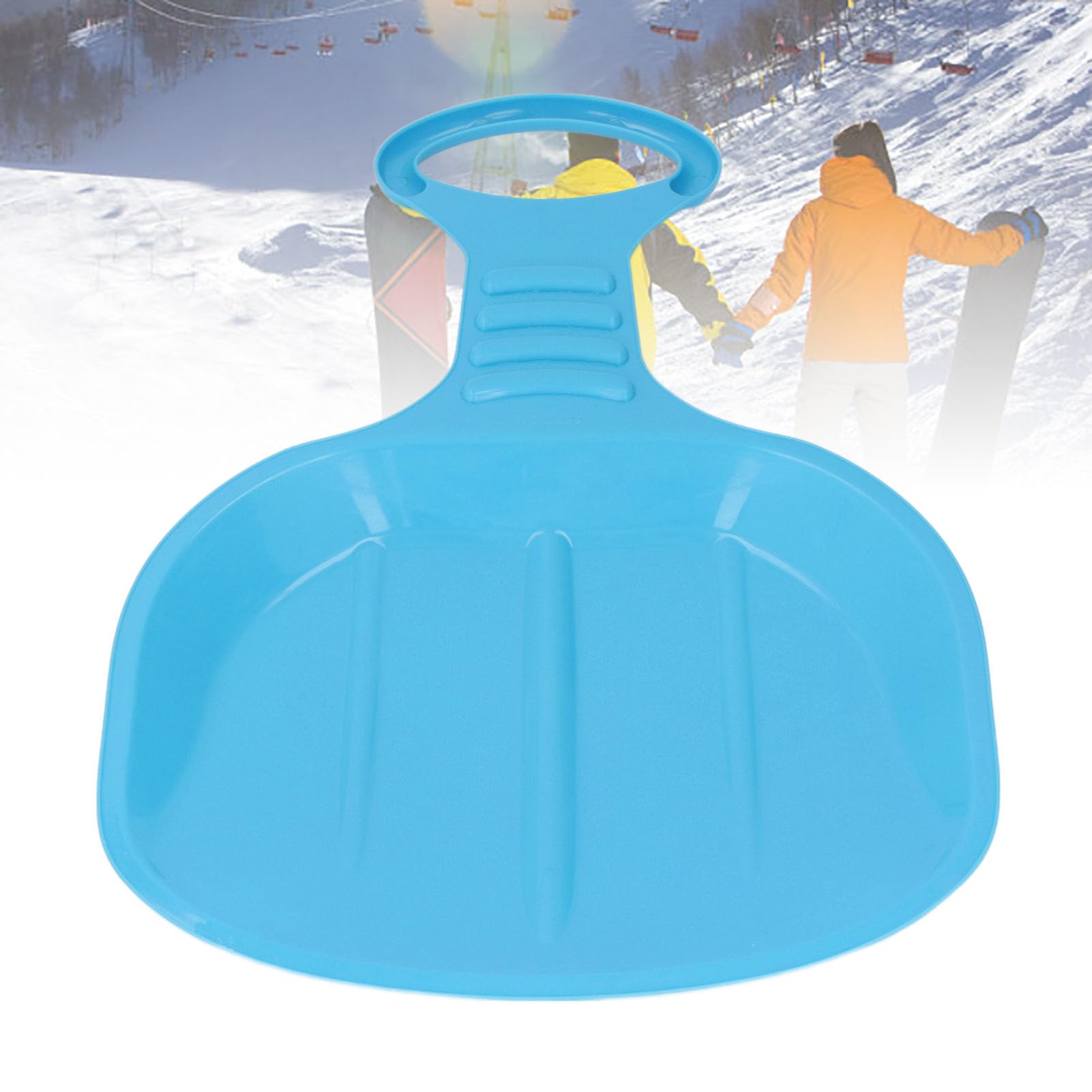 Trineo de Nieve con Asa, Tabla de Trineo de Descenso de Plástico Resistente Al Desgaste Engrosado para Actividades Al Aire Deslizantes en esquí en y Hierba de Nieve