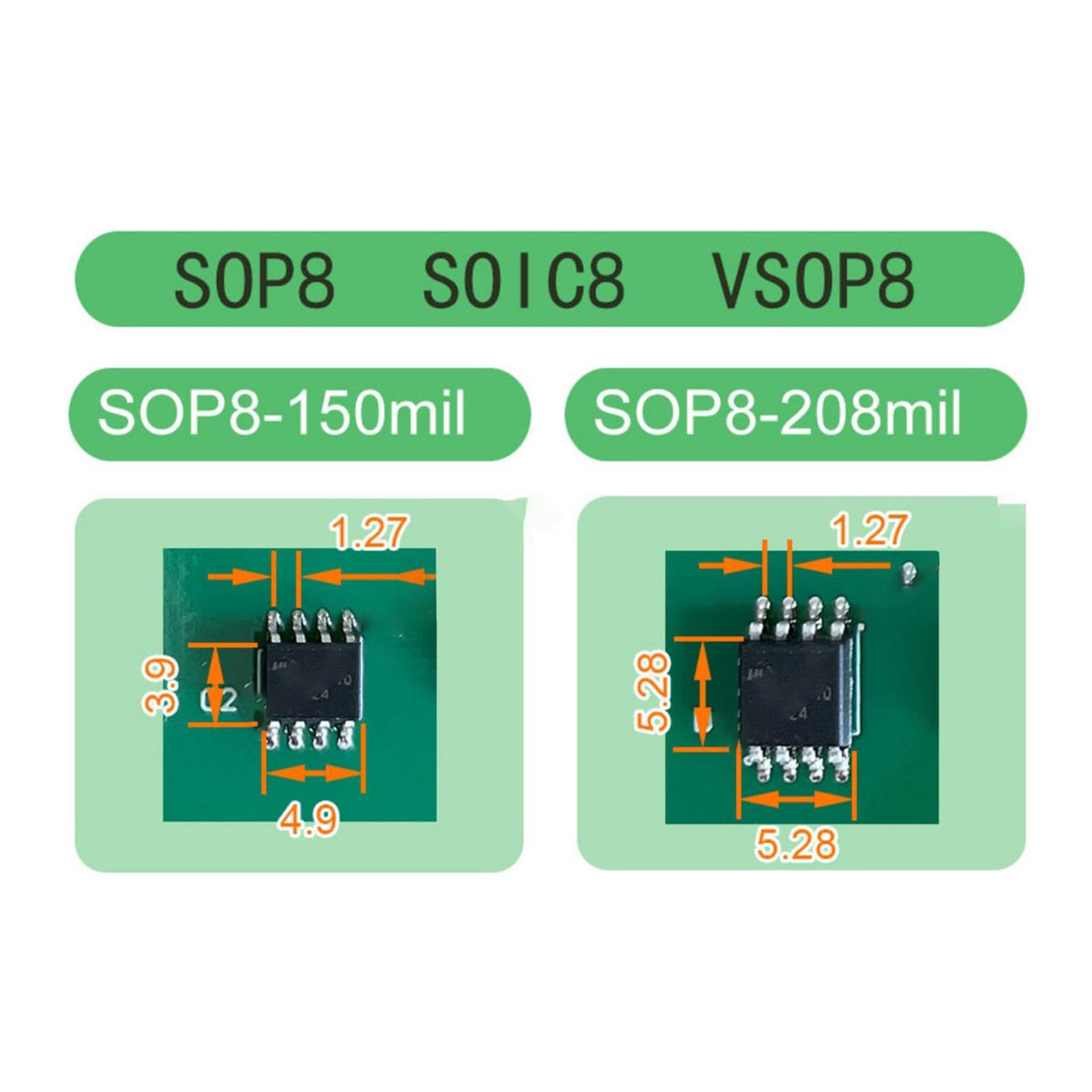 Puce SOP8 SOIC8 Ligne de sonde pour programmation adaptée à plusieurs modèles de programmeurs USB