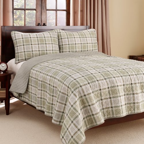 Buy Eddie Bauer Westmont Plaid 3Piece Cotton Reversible Quilt Set