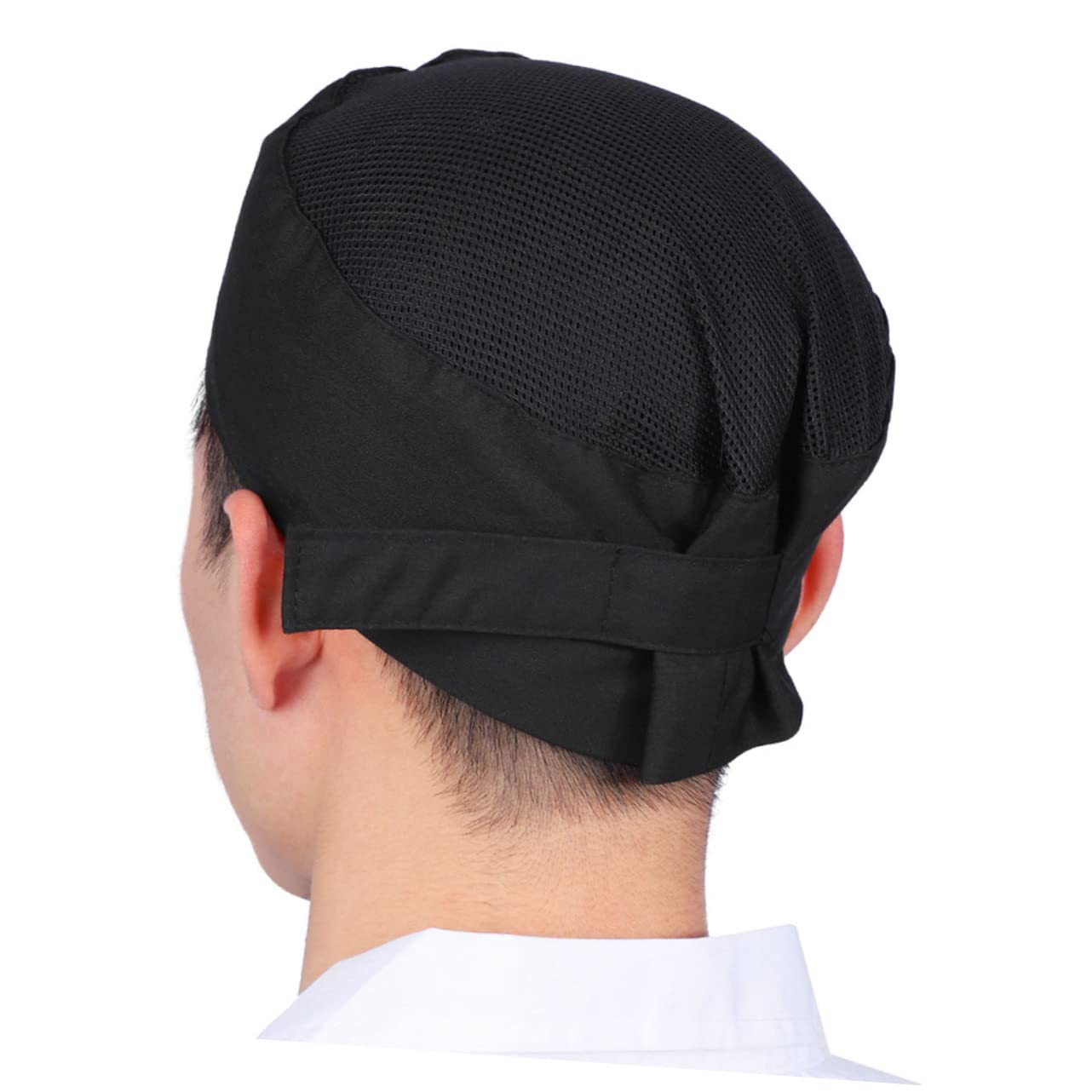 CALLARON Sombrero De Cocinero Gorro De Cocinero Gorra De Chef De Cocina Gorros De Cocina Gorra De Cocina Sombrero De Chef Duradero Gorras Negras Gorra Paño Black