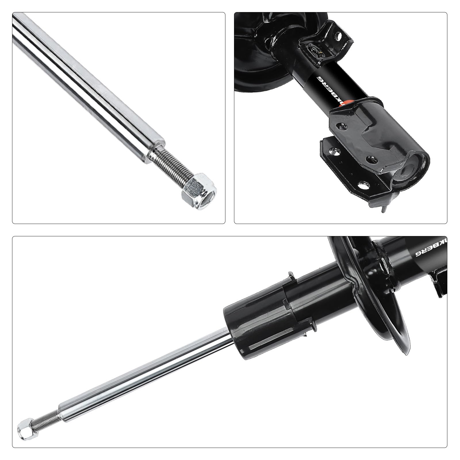 Frankberg 2x Ammortizzatori per sospensioni Ammortizzatori per telaio Anteriore sinistro destro 590mm Pressione del gas Compatibile con SX4 EY G.Y Sedici 189 Replace# 333753,333754