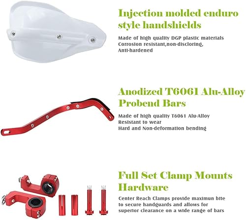 Miniatura 3 de QXOPRM Protectores de mano para moto de cross mejorados universales de 78 pulgadas y 1 18 pulgadas para motocicleta de cuatrimoto Quad CR CRF YZF