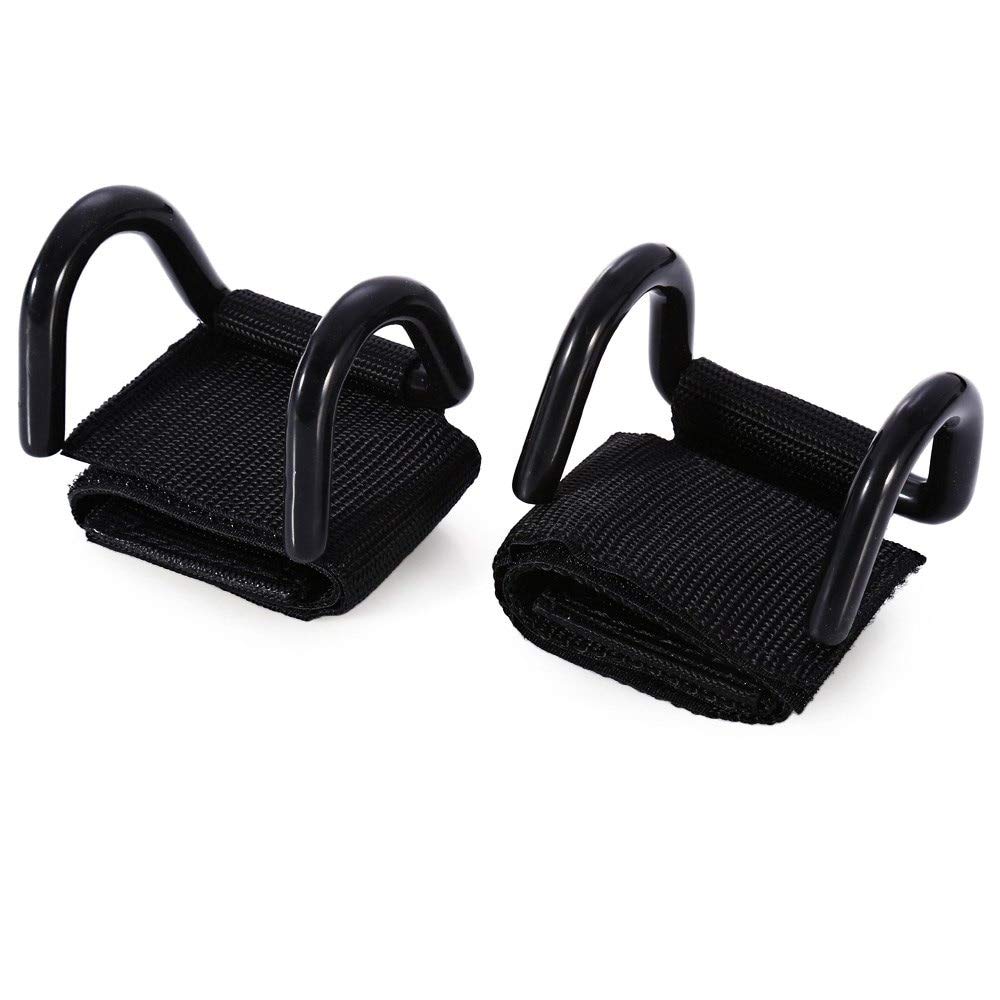 Arrival Black Weight Lifting Hooks Wrist Support Straps Gloves Training