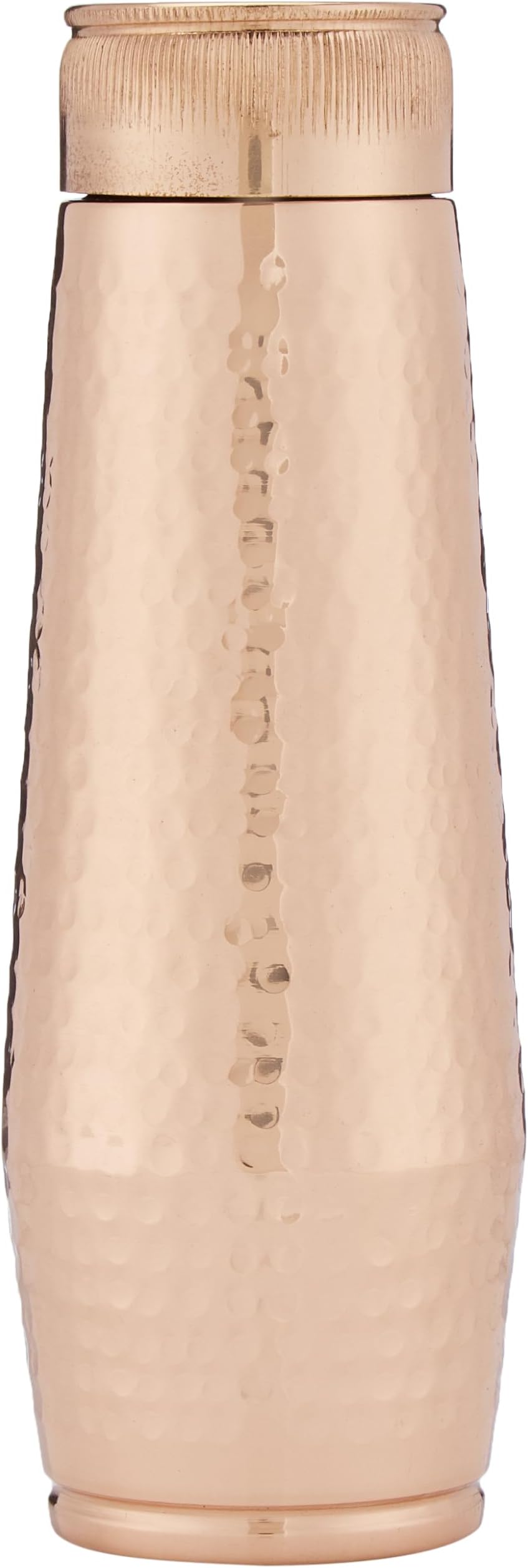 Attro Orra 600ml Copper Water Bottle Improve Your Immunity, Brain, Nervous System & Healthy Skin Natural Ayurveda Benefits Authentic Copper Bottle - Hammered