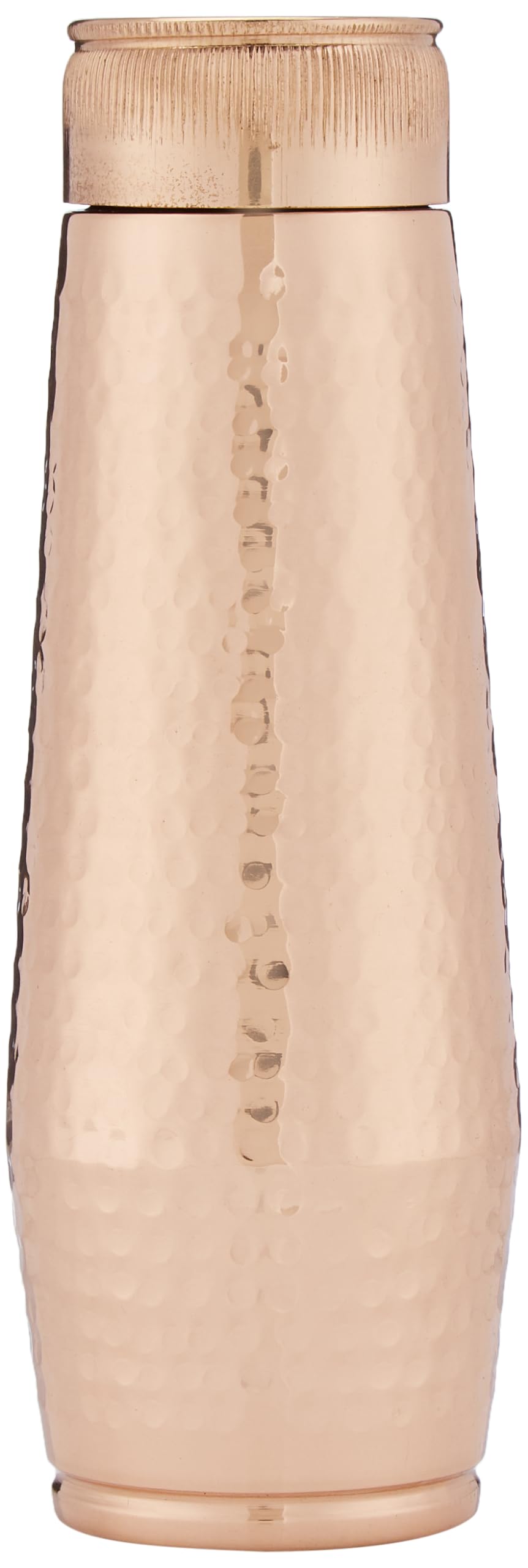 Attro Orra 600ml Copper Water Bottle Improve Your Immunity, Brain, Nervous System & Healthy Skin Natural Ayurveda Benefits Authentic Copper Bottle - Hammered