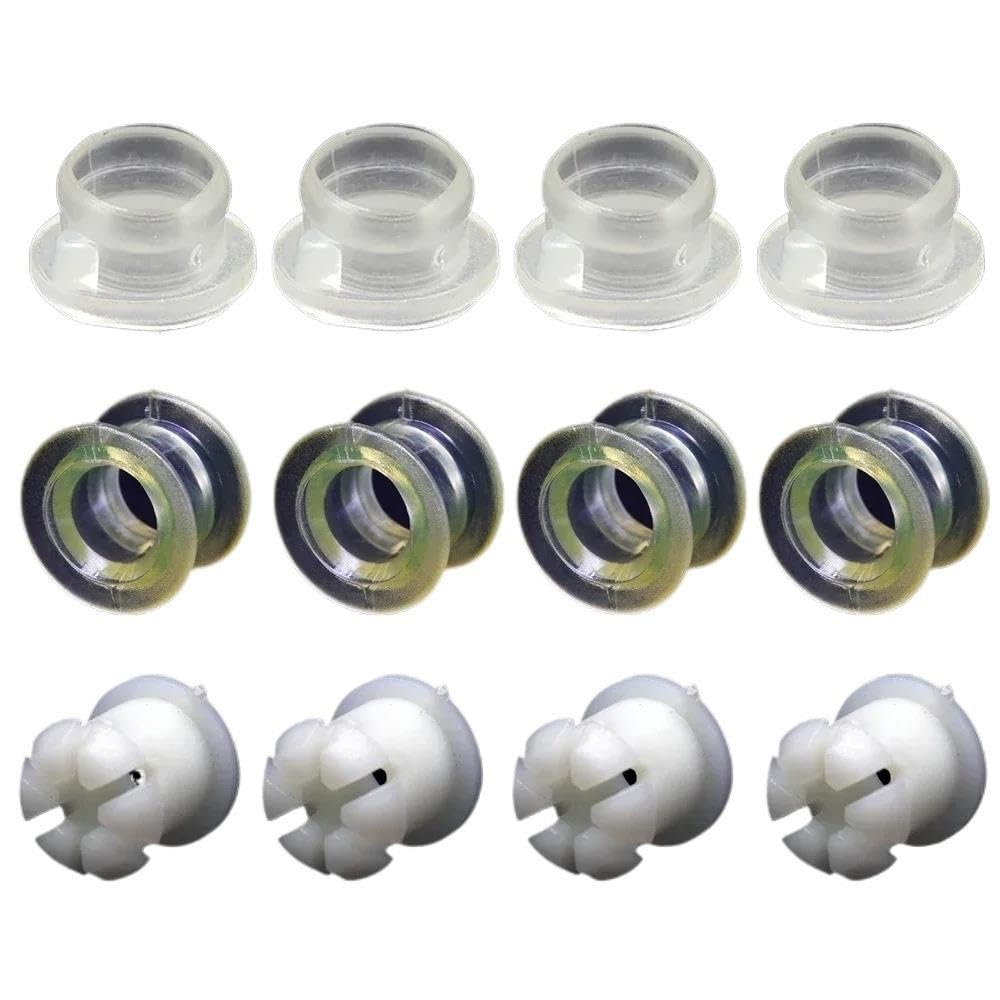 HYASDBWE for Golf MK4 for Polo for Bora for Jetta 12 PCS Manual Gearbox Selector End Linkage Rubber Sleeve Cable Bushing Repair Kit Gear Shifter Parts