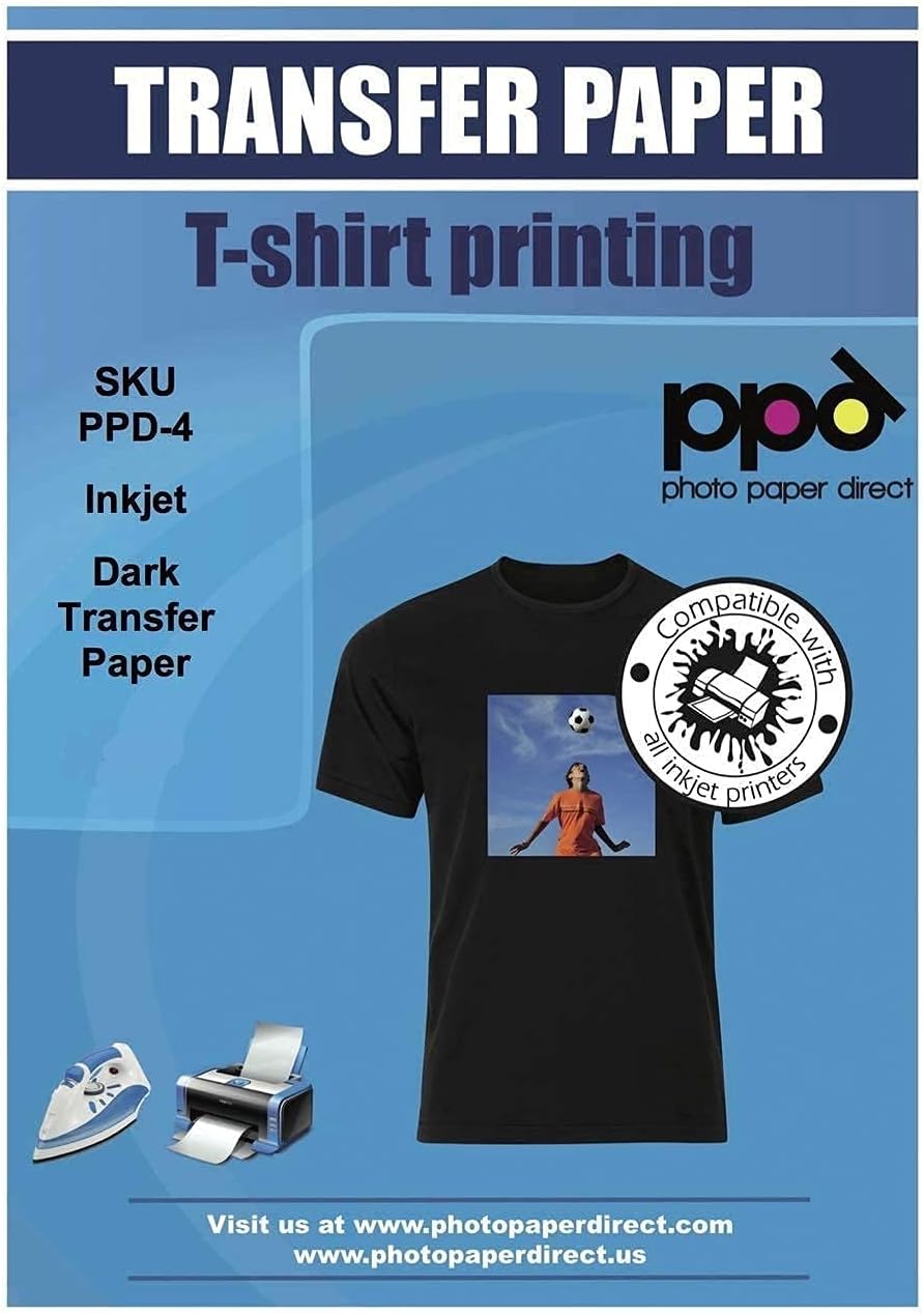 clear iron on transfer paper for dark fabrics
