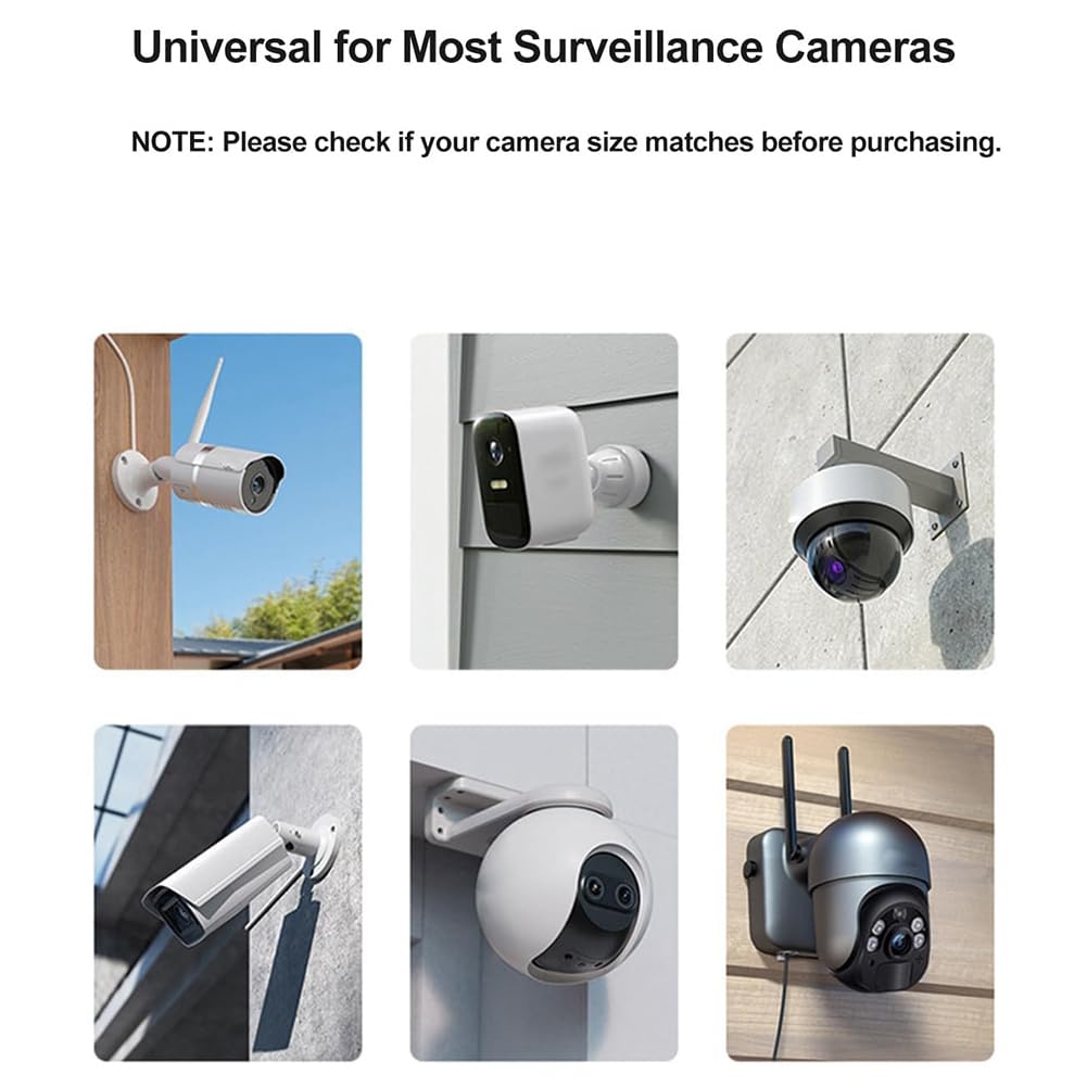 Housse de Protection Contre la Pluie pour Caméra de Surveillance, Pare-Soleil, Protection pour Caméra de Sécurité, Housse de Protection Contre la Pluie pour Caméra, 2 Pièces