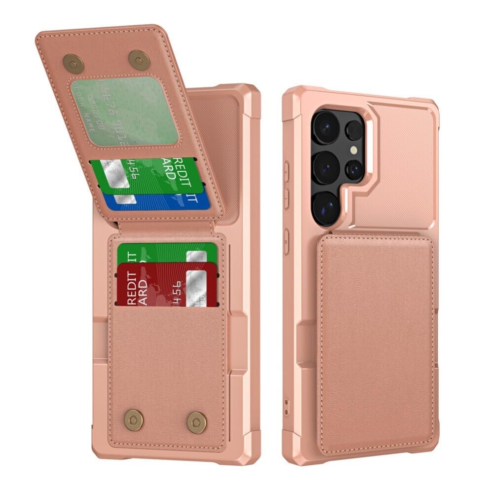 Generic Funda compatible con Samsung Galaxy S25 (color: oro rosa), funda trasera de silicona rígida