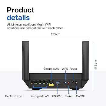 Linksys AX3000 WiFi 6 ルーター 3台 メッシュ Linksys AX3000 WiFi 6 ルーター 3台 メッシュ Linksys AX3000