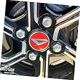 【松印】車種専用 ホイールエンブレムステッカー1 タントカスタム LA650S LA660S 【カラー：通常レッド】