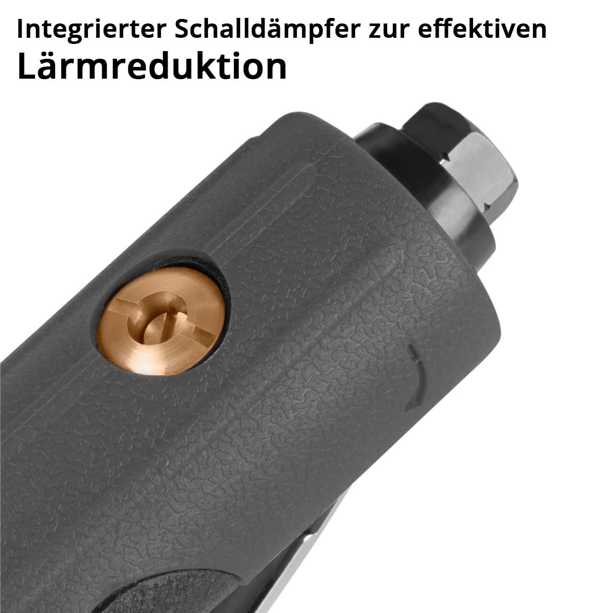 STAHLWERK Coupe-tronçonneuse à air comprimé DTS-310 ST avec 18 000 tr/min et ¼" pour disques à tronçonner de 3"/76,2 mm, meuleuse d'angle extra longue, meuleuse pneumatique, meuleuse pneumatique