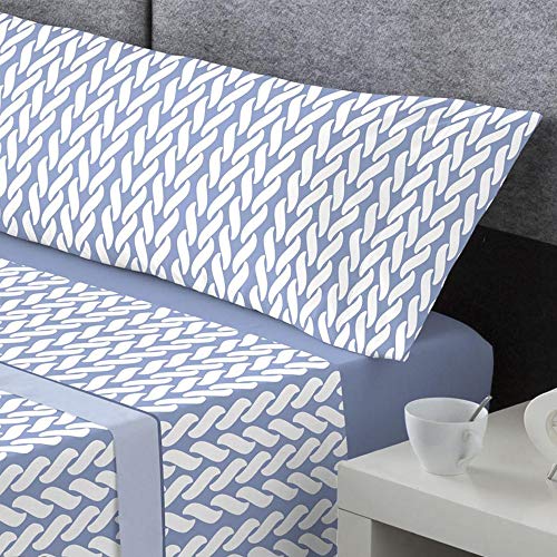 Catotex Juego DE SÁBANAS DE Invierno Mod. Marc Azul DE CORALINA (Cama