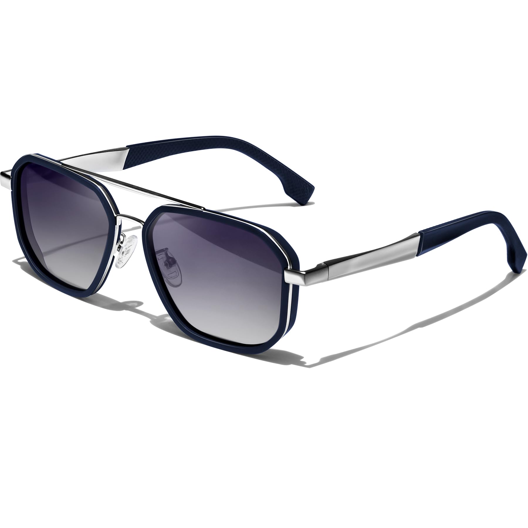KANASTAL Retro Gafas de Sol Polarizadas Metálica Resistente UV400